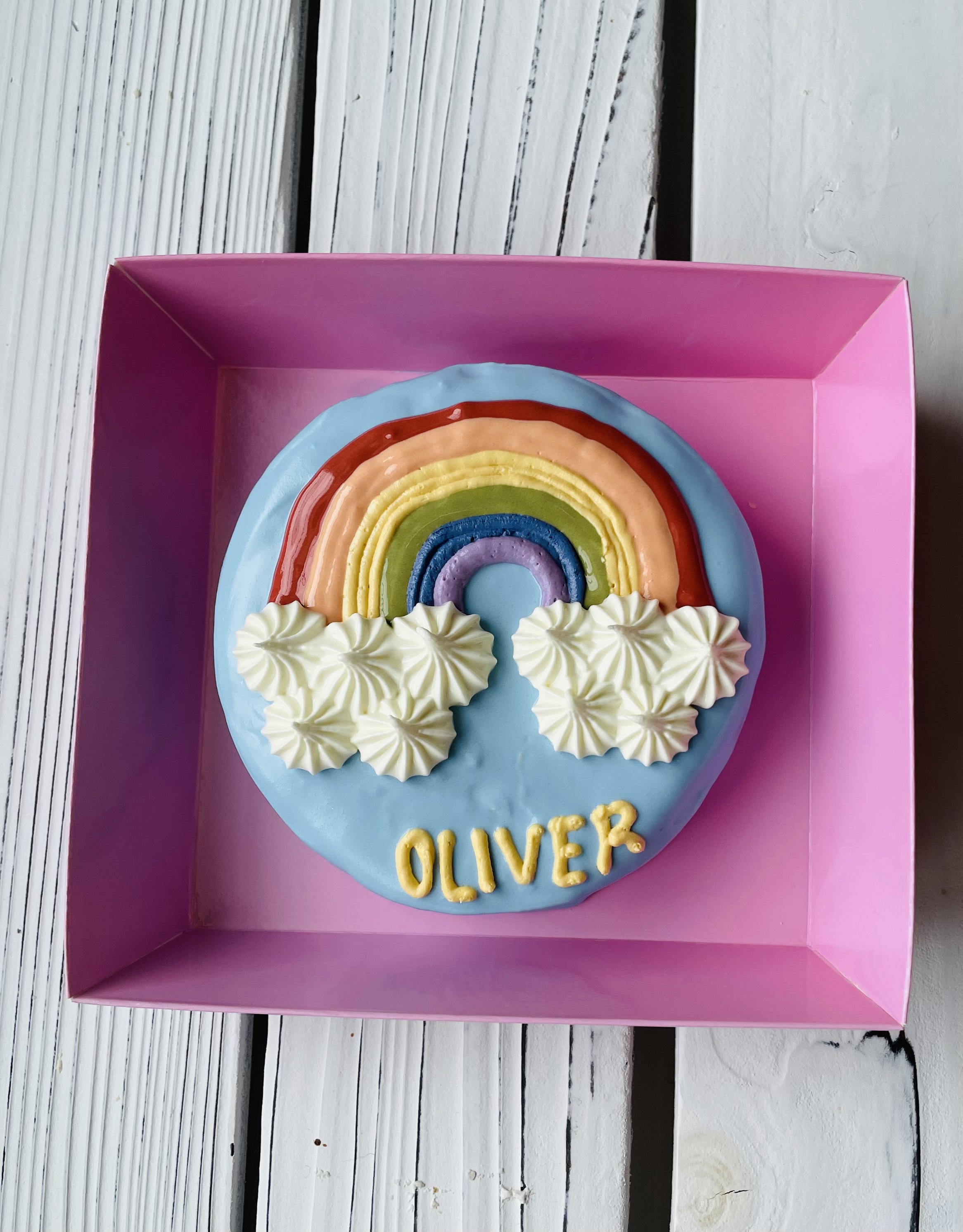 Rainbow Bridge Cake